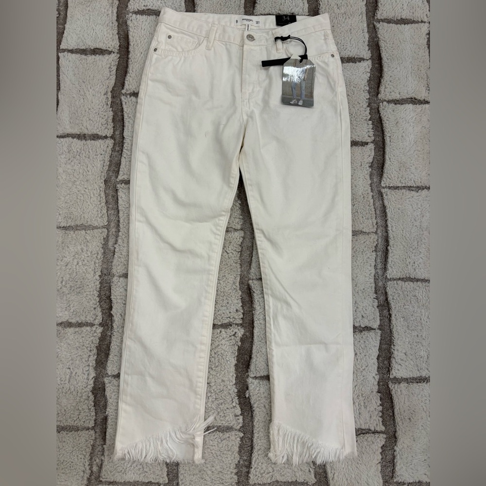 White mango jeans